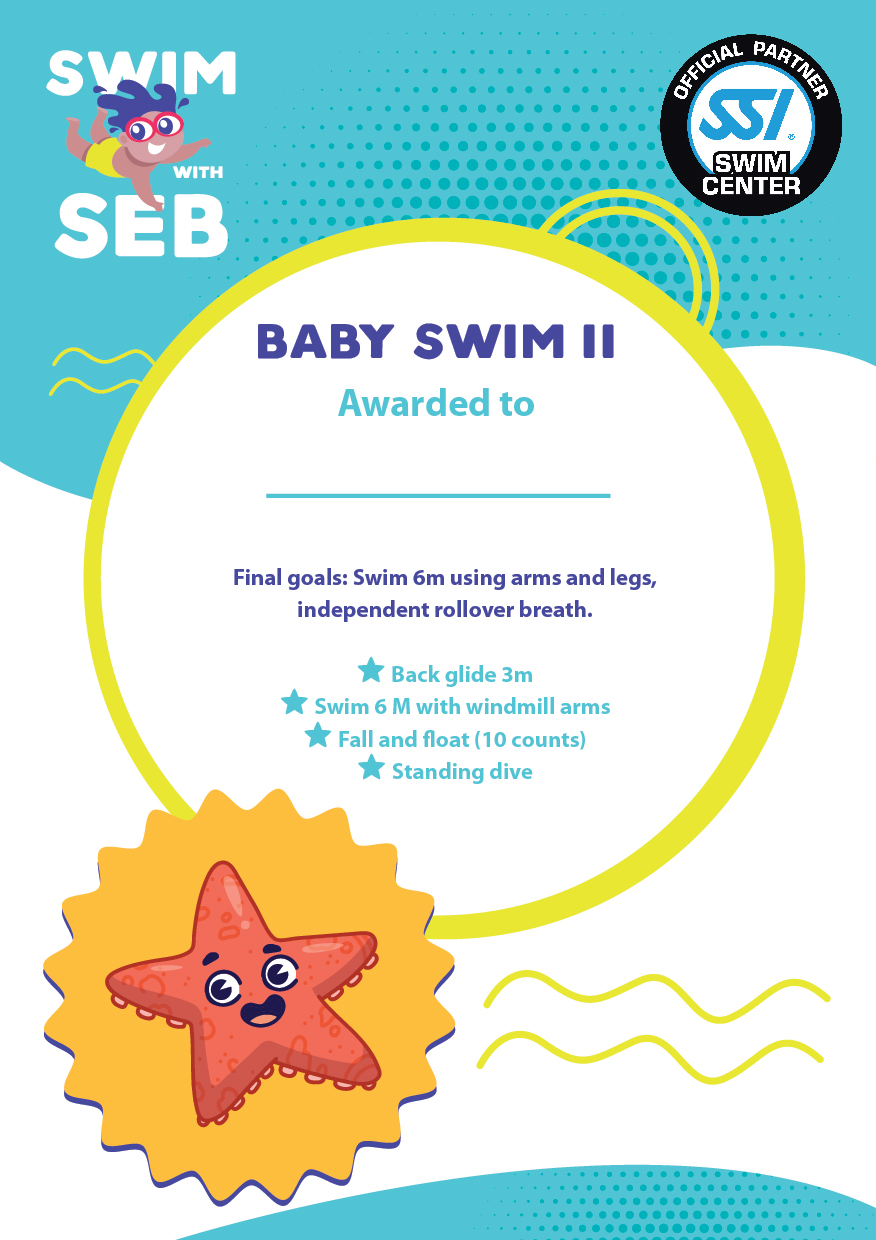 Baby Swimming Certificate 2